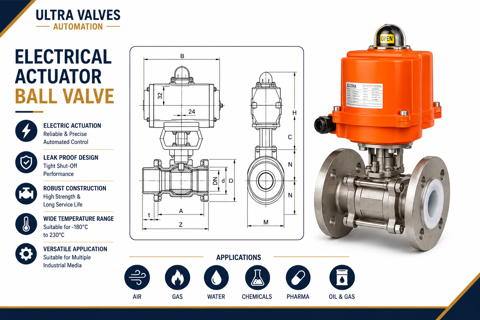 Electrical-Actuator-Ball-Valve